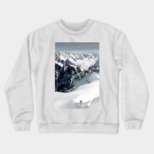 Chamonix Aiguille du Midi Mont Blanc Massif French Alps France Crewneck Sweatshirt